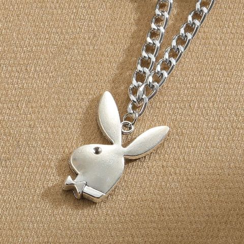 Casual Retro Rabbit Alloy Aluminum Wholesale Pendant Necklace