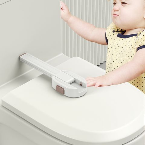 Cerradura De Seguridad Para Tapa De Inodoro A Prueba De Bebé De Material Compuesto Simple