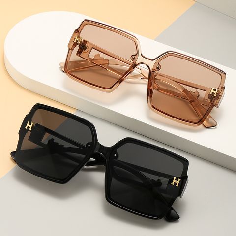 Streetwear Geometric Ac Square Full Frame Women's Sunglasses