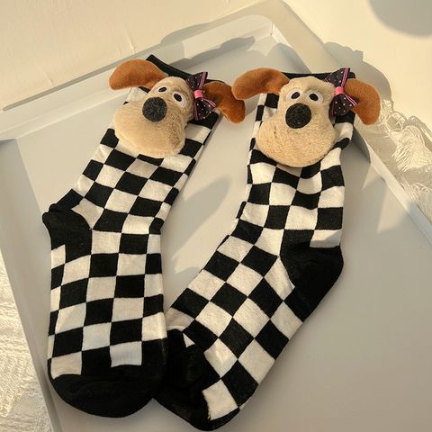 Women's Cute Funny Dog Polyester Cotton Polyester Crew Socks A Pair