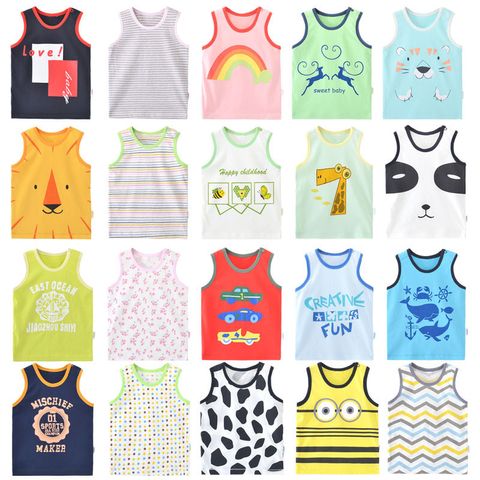 Cute Cartoon Letter Cat Polyester T-shirts & Blouses