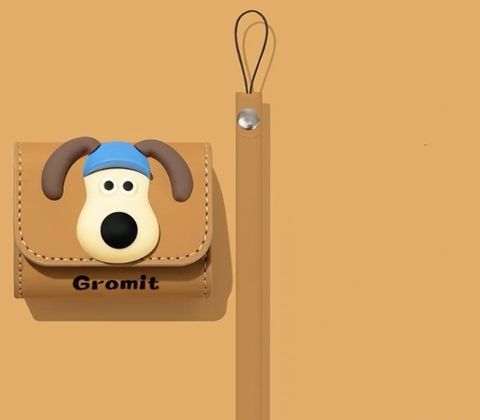 Cartoon Style Dog Leather Wireless Bluetooth Headphones Earphone Case