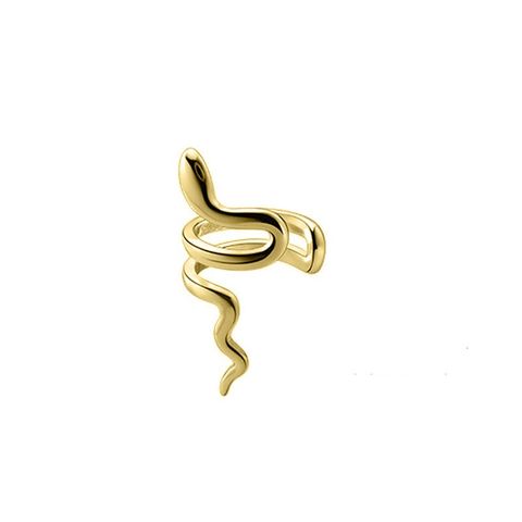 1 Piece Ig Style Artistic Snake Plating Copper Ear Cuffs