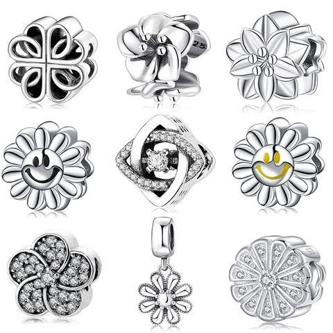 Vacation Flower Sterling Silver Wholesale Jewelry Accessories