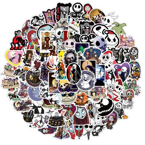 100 New The Nightmare Before Christmas Stickers Special Decoration Luggage Waterproof Stickers