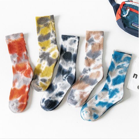 Tie-dye Socks Tube Socks Summer Tide Socks Cotton High-top Sock Wholesale Nihaojewelry