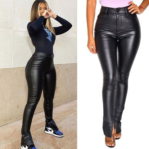 Women's Sexy Full Length Crimping Casual Pants Skinny Pants