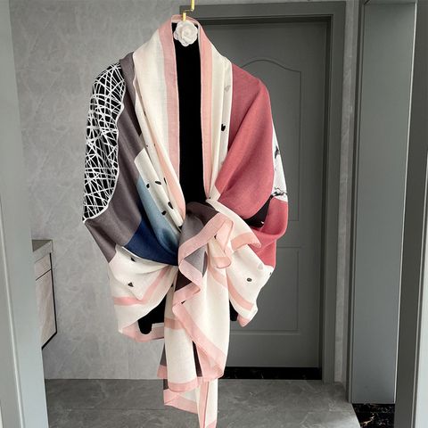 Autumn Shawl Fashion Cotton And Linen Dual-purpose Thin Winter Silk Scarf Long Scarf