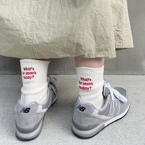 Women's Fashion Letter Cotton Ankle Socks