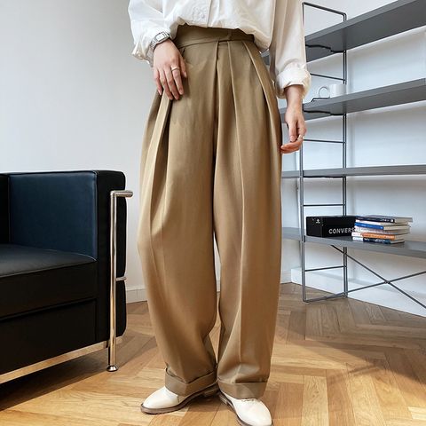 Women's Daily Casual Solid Color Full Length Casual Pants