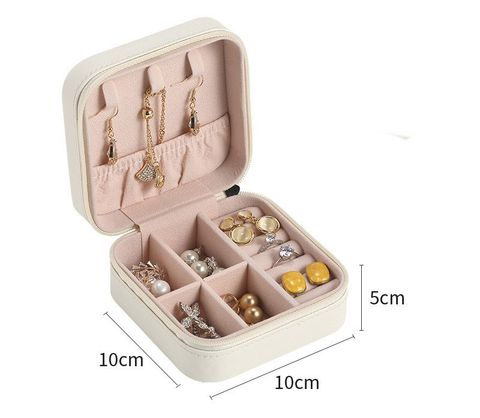 Fashion Solid Color Pu Jewelry Boxes
