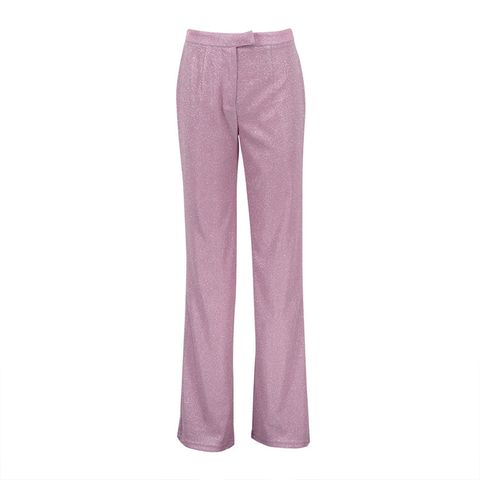 Women's Sexy Solid Color Polyester Patchwork Pants Sets