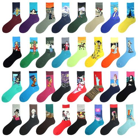 Women's Casual Cartoon Cotton Printing Ankle Socks A Pair