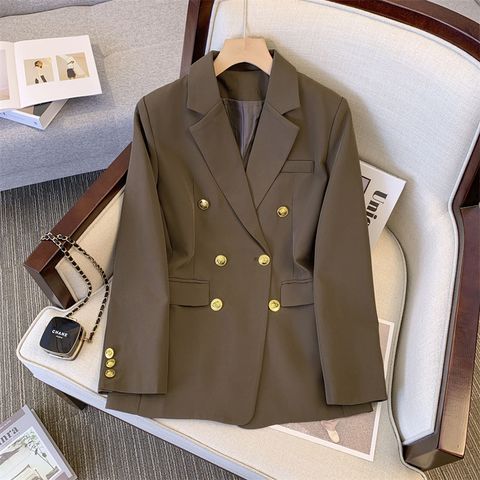 Women's Coat Long Sleeve Blazers Business Classic Style Solid Color