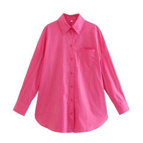 Women's Blouse Long Sleeve Blouses Patchwork Streetwear Solid Color