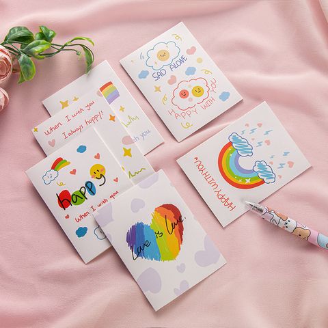 1 Piece Fashion Rainbow Paper Card