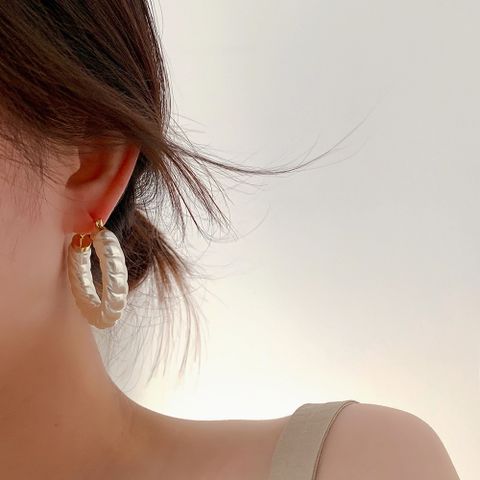 1 Pair Elegant Modern Style Geometric Plating Brass Earrings
