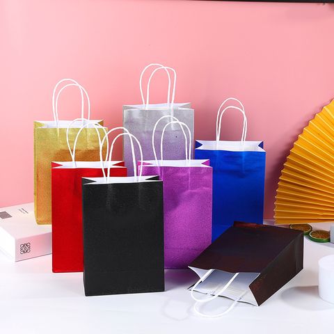 Fashion Solid Color Paper Party Gift Bags 1 Piece