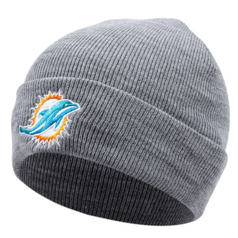 Unisex Basic Simple Style Dolphin Embroidery Eaveless Wool Cap