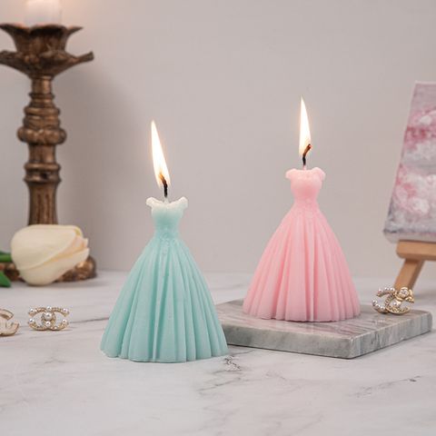 Fairy Style Simple Style Solid Color Paraffin Candle