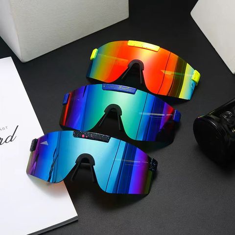 Streetwear Geometric Pc Square Frameless Sports Sunglasses