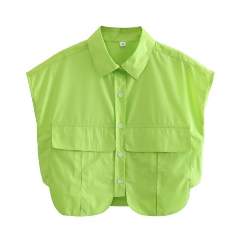 Women's Blouse Sleeveless Blouses Fashion Solid Color