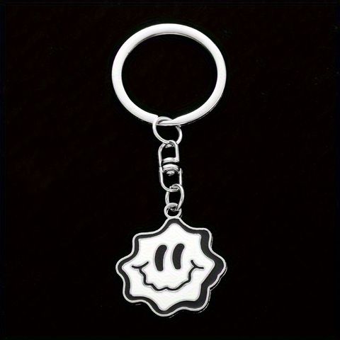 Simple Style Smiley Face Alloy Bag Pendant Keychain