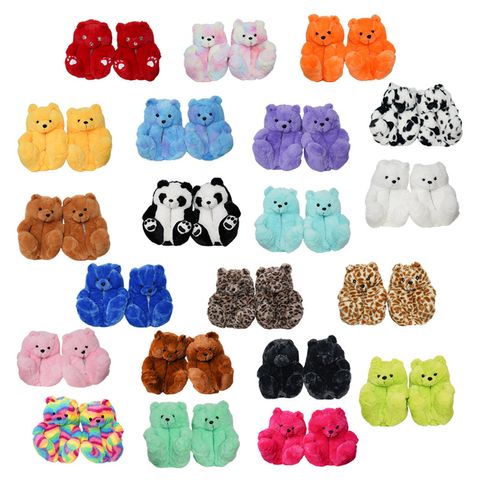 Unisex Casual Animal Square Toe Cotton Shoes