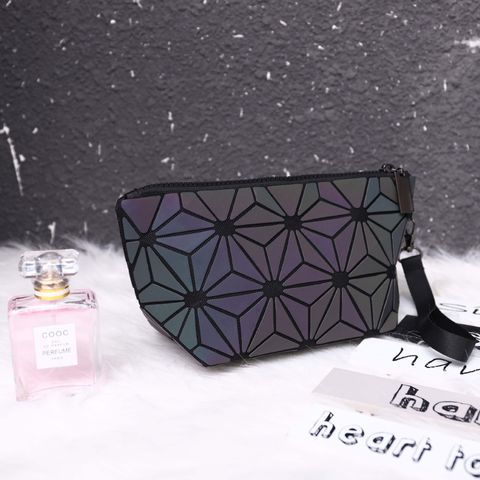 Vintage Style Geometric Pu Leather Square Makeup Bags