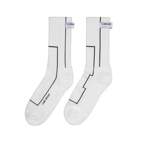 Unisex Simple Style Geometric Cotton Crew Socks A Pair