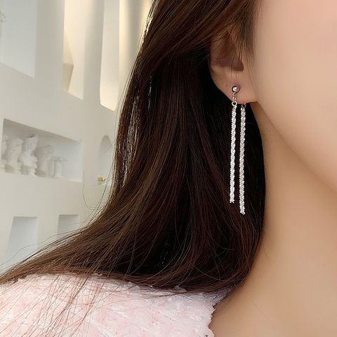 1 Pair Casual Vacation Solid Color Plating Alloy Drop Earrings Ear Cuffs