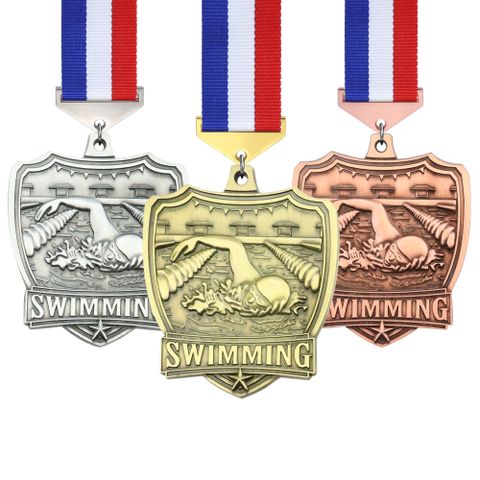 Swimming Contest 123 Medal Of Honor Zinc Alloy Plated Ancient Medal Listing Spot