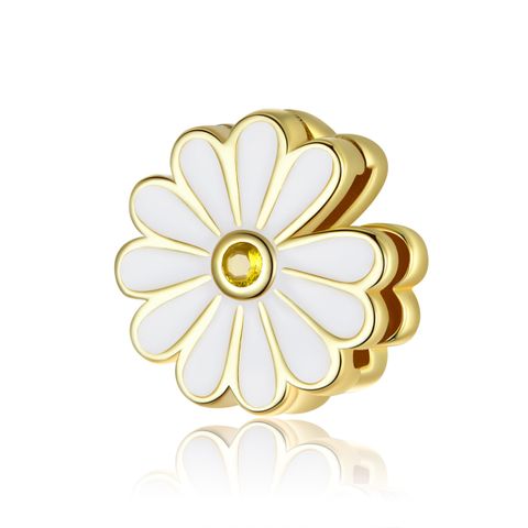 Casual Daisy Sterling Silver Inlay Glass Zircon Jewelry Accessories