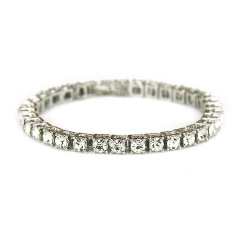 New Jewelry Hip Hop Single Row Diamond Bracelet Fashion Jewelry Wholesale