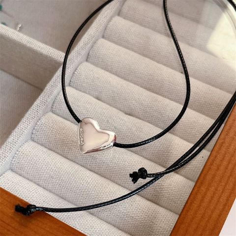 Modern Style Heart Shape Copper Necklace