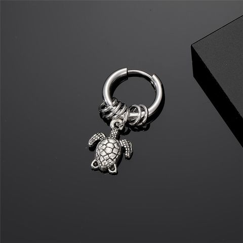 1 Piece Cute Vintage Style Simple Style Fork Dinosaur Solid Color Stainless Steel Alloy Drop Earrings