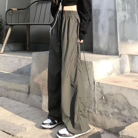 Women's Daily Simple Style Solid Color Full Length Straight Pants