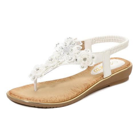 Women's Casual Floral Round Toe Casual Sandals