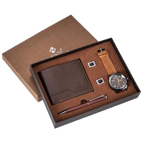 Beautifully Wrapped Watch Wallet Cufflinks Pen Set Nhup130061