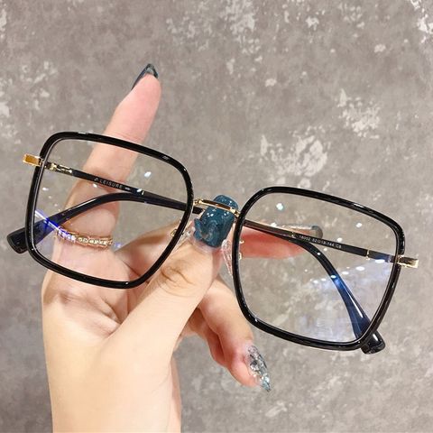 Suyan Big Box Square Anti-blue Light Myopia Glasses Frame
