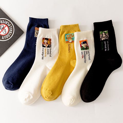 Autumn And Winter New Cartoon Characters Pure Cotton Sports And Leisure Women's Socks Wholesale