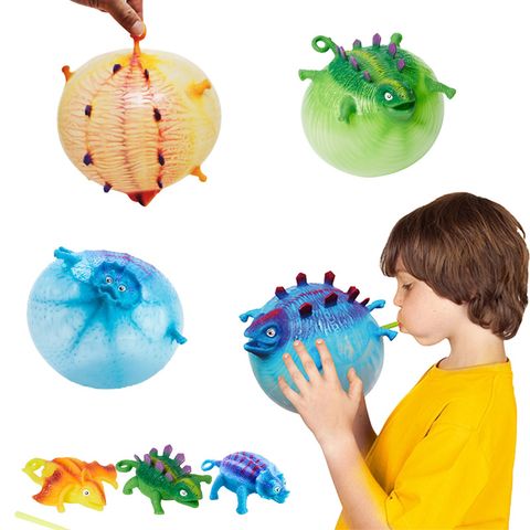 Creative Toy Tpr Inflatable Animal Vent Toy Inflatable Dinosaur Bounce Ball