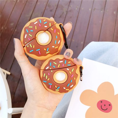 Creative Donut  Airpods Pro Bluetooth Wireless Earphone Case 2/3 Generation Silicone Drop-resistant Soft Case Applicable