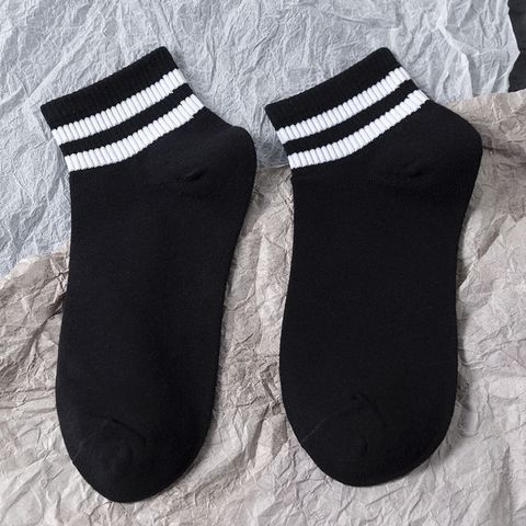 Black Socks Women's Tube Socks Summer Thin Korean Cute Heart Socks Wholesale