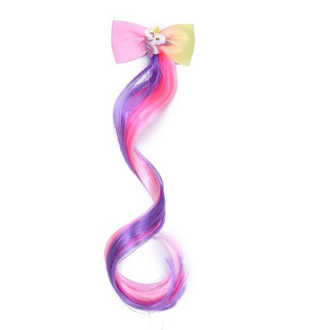 Fashion Colorful Chemical Fiber Bowknot Hair Clip