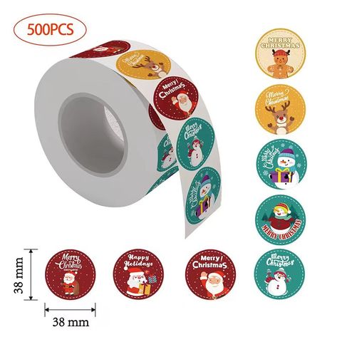 Christmas Santa Claus Pvc Party Gift Stickers