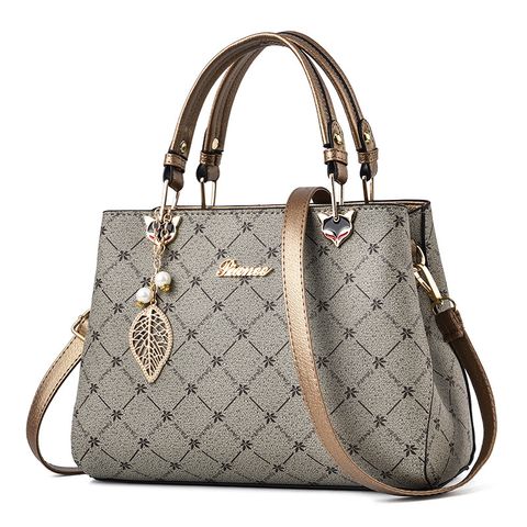 Women's Large Spring&summer Pu Leather Classic Style Diana Bag Handbag