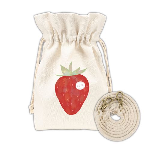 Women's Preppy Style Streetwear Fruit Canvas Shopping Bags