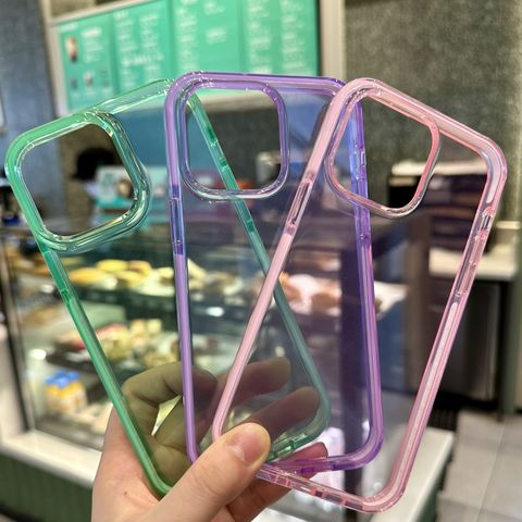 Estilo Simple Estilo Clásico Viajar Diariamente Color Sólido Transparente Tpu Tpe   Fundas De Teléfono