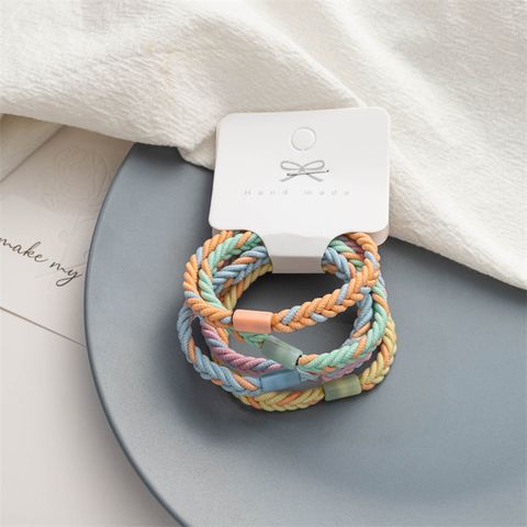Women's Simple Style Solid Color Cord Braid Hair Tie